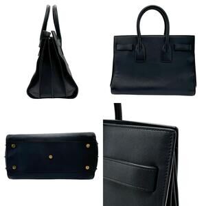 Saint Laurent de Sac Bag Shoulder Black Jour Leather